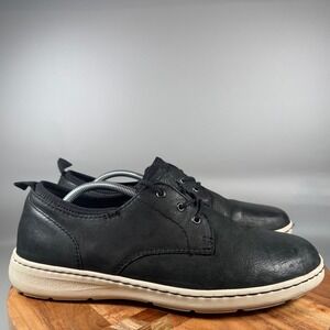 Born Marcus Black Leather Casual Derby‎ Shoes Men's 11.5M Comfort Walking